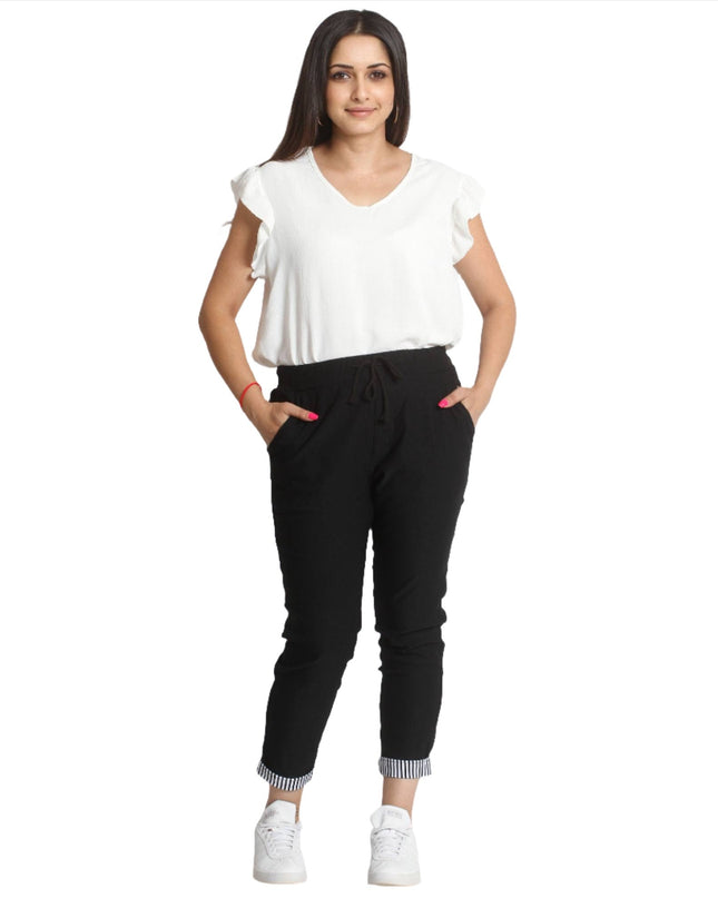 Дамски панталони в големи размери - Еластични и удобни - XL до 5XL - Пролет - Лято - Maxi Market