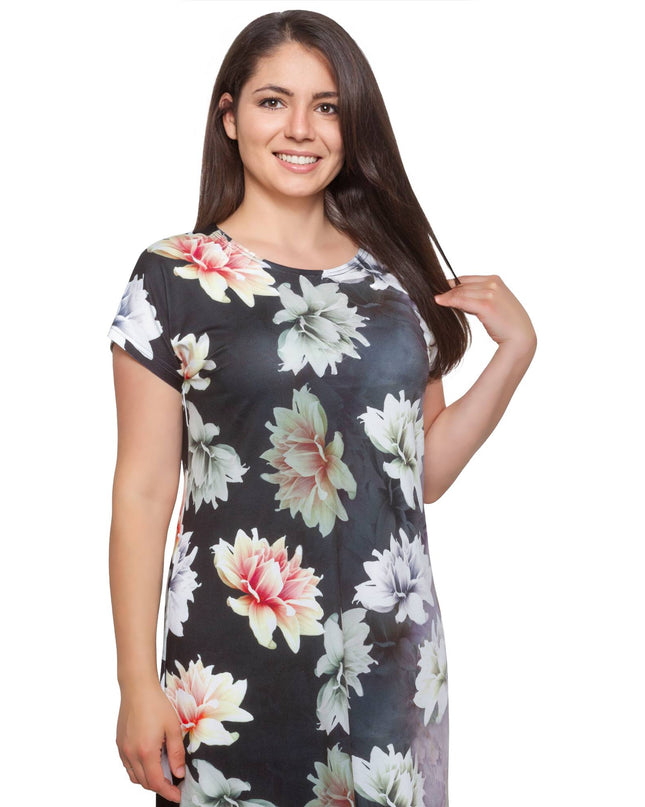 Елегантна рокля на цветя - XL, 2XL, 3XL, 4XL - Пролет - Лято - Maxi Market