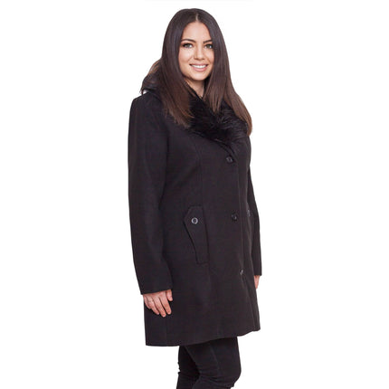 Елегантно палто от кашмир в макси размери - Официално - Българско производство - Есен - Зима - Maxi Market